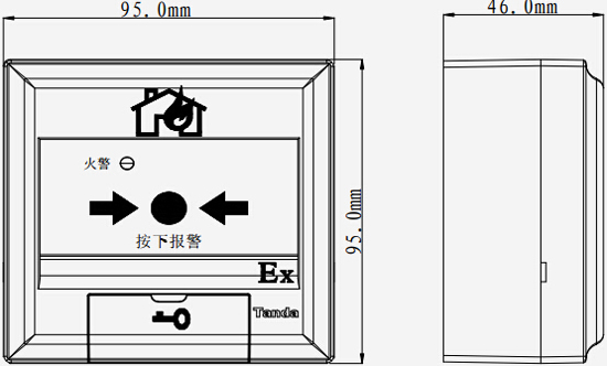 J-SAB-F-TX6142手動(dòng)火災(zāi)報(bào)警按鈕