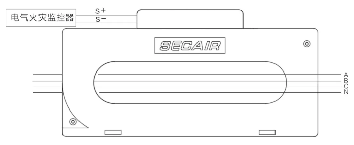 J-SCM41(250)剩余電流式<a href=http://m.wownowgenre.com/dianqihuozai/ target=_blank class=infotextkey>電氣火災(zāi)監(jiān)控</a>探測(cè)器接線圖