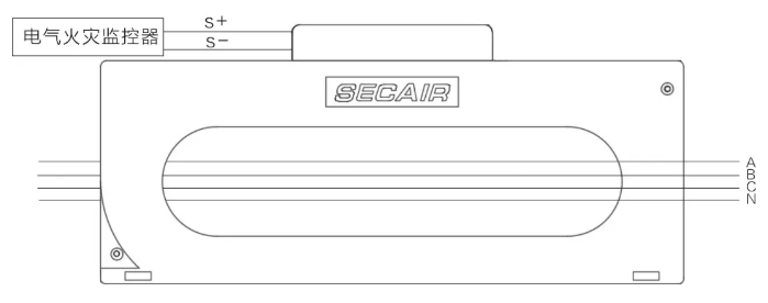 J-SCM41(400)剩余電流式<a href=http://m.wownowgenre.com/dianqihuozai/ target=_blank class=infotextkey>電氣火災(zāi)監(jiān)控</a>探測(cè)器接線圖